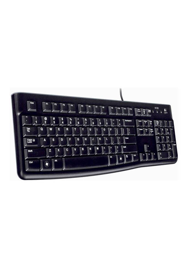 Logitech - K120 Comfortable Quiet Typing Keyboard Black - Image 1