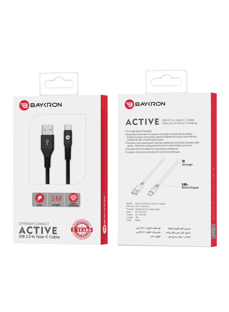 Baykron USB Type-C Cable Black - Image 3