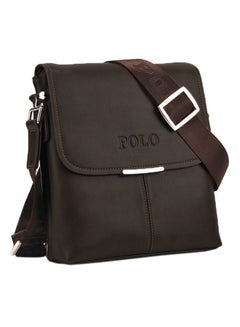 Generic Vintage PU Leather Flap Messenger Bag Brown  - Image 1