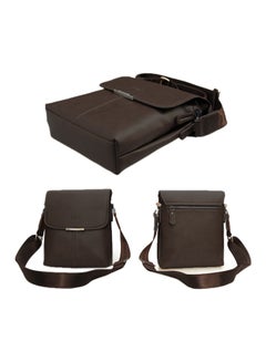 Generic Vintage PU Leather Flap Messenger Bag Brown  - Image 4