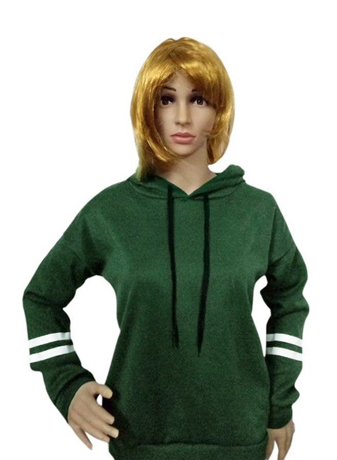 Long Sleeves Hoodie Green - Image 3
