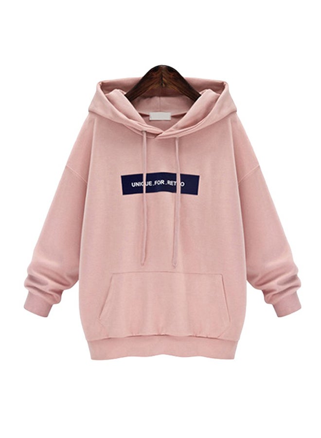 Long Sleeves Hoodie Pink - Image 1
