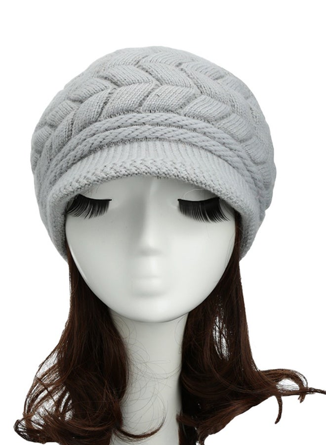 Kintted Beanie Grey  - Image 1