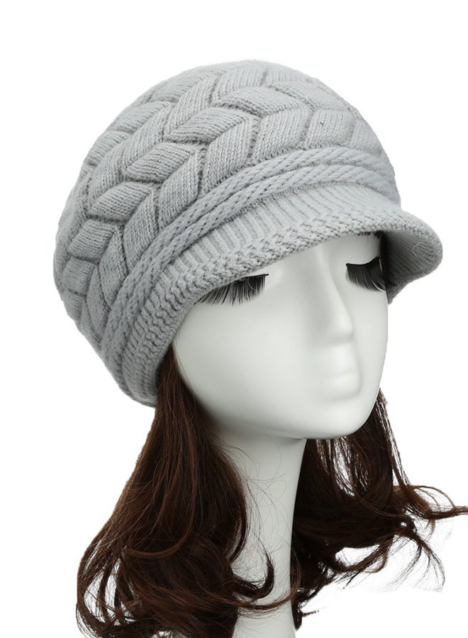 Kintted Beanie Grey  - Image 3