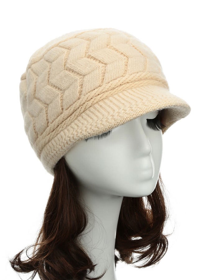 Kintted Beanie Beige  - Image 3