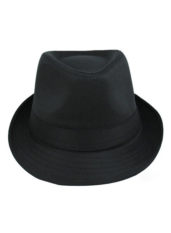 Curly Floppy Hat Black  - Image 1