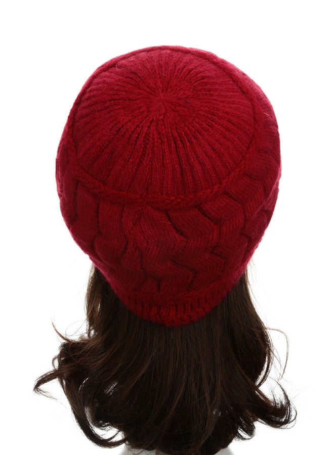 Kintted Beanie Red  - Image 2