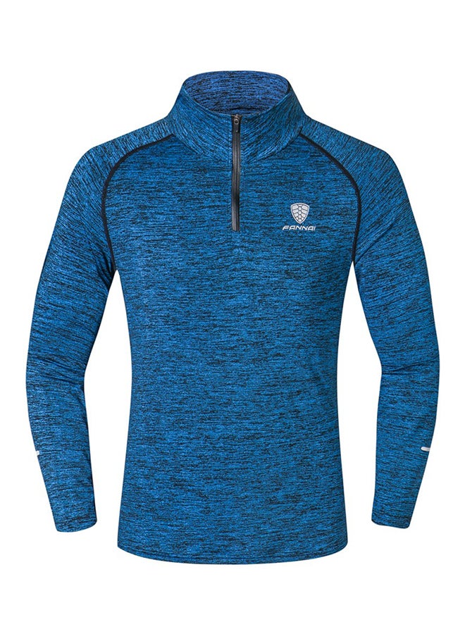 High Neck Breathable T-Shirt Stone - Image 1