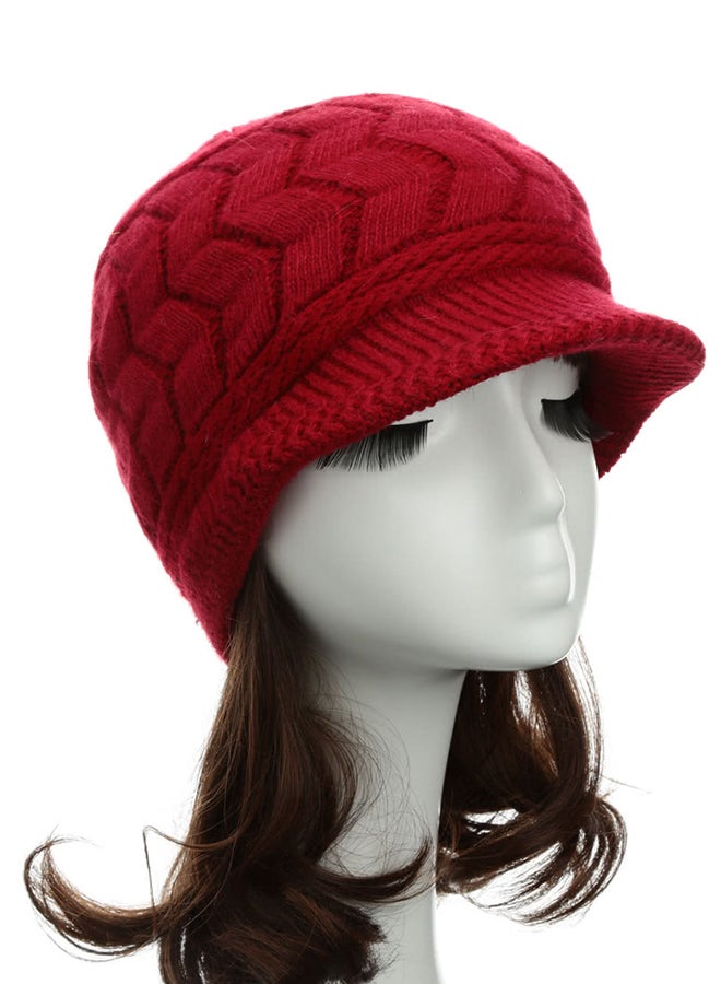 Kintted Beanie Red  - Image 3