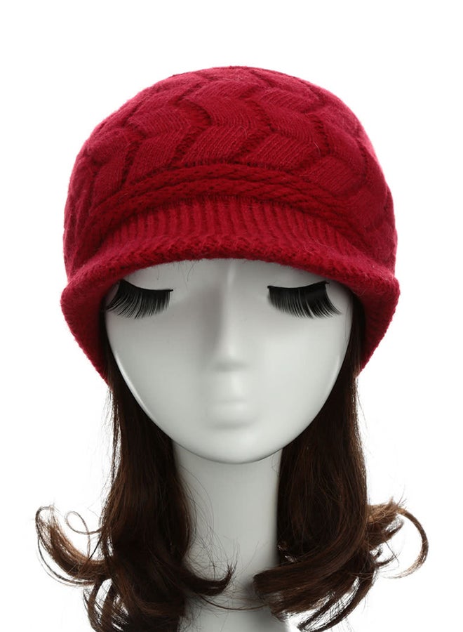 Kintted Beanie Red  - Image 1