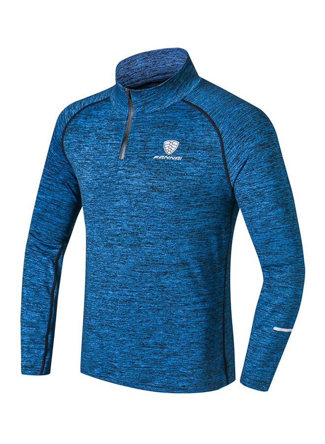High Neck Breathable T-Shirt Stone - Image 3