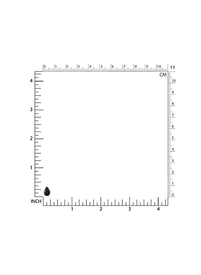 سيلفر شيك أقراط كبس من الفضة الإسترليني عيار 925 مطلية بالذهب الأبيض ومرصعة بالعقيق بتصميم كمثرى عيار 1.94 قيراط - Image 3