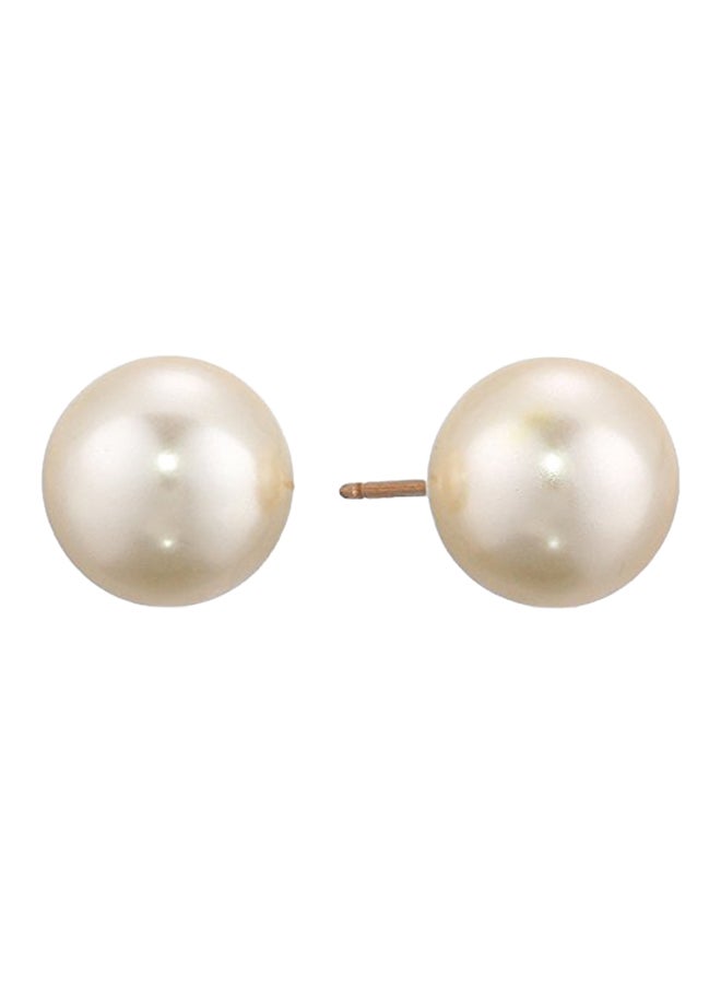 1928 Jewelry Pearl Stud Earrings - Image 1