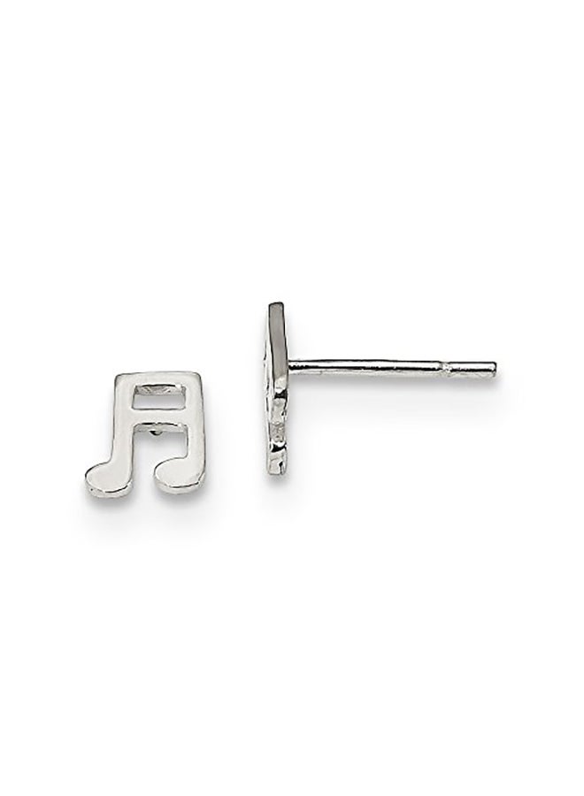 FB Jewels Sterling Silver Music Nodes Stud Earrings - Image 2