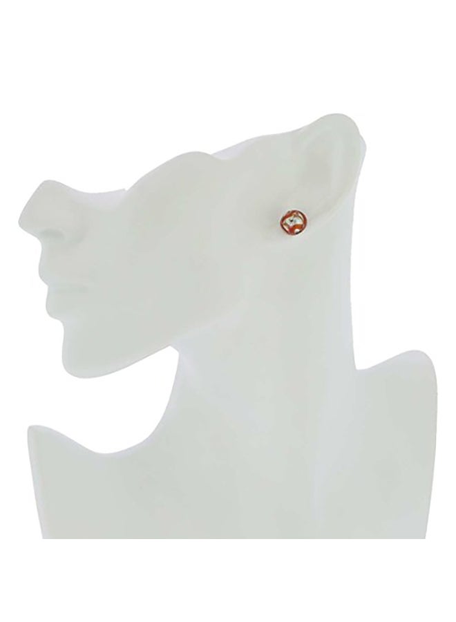 GlassOfVenice Glass Button Stud Earrings - Image 3