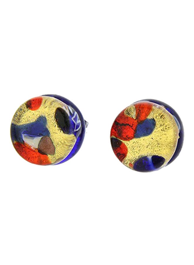 GlassOfVenice Murano Glass Reflections Stud Earrings - Image 1