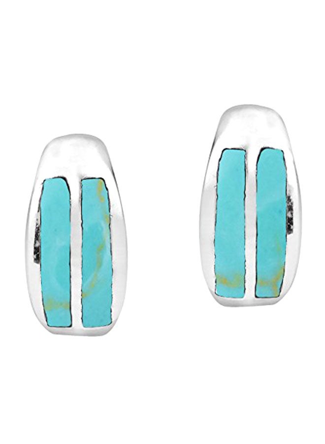 ايرافيدا أقراط بريمة باللون الفيروزي من الفضة الاسترليني عيار 925 - Image 1