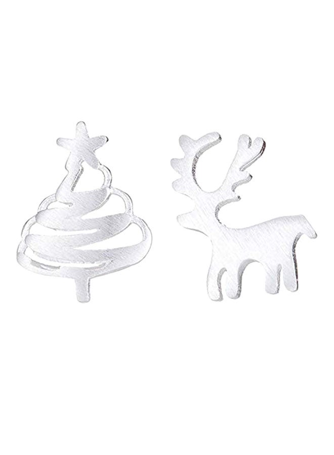 MIXIA Christmas Tree Elk Style Stud Earrings - Image 1