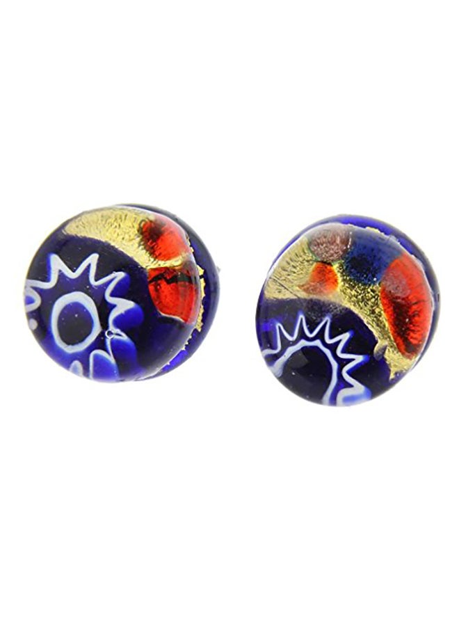 GlassOfVenice Murano Glass Reflections Stud Earrings - Image 3