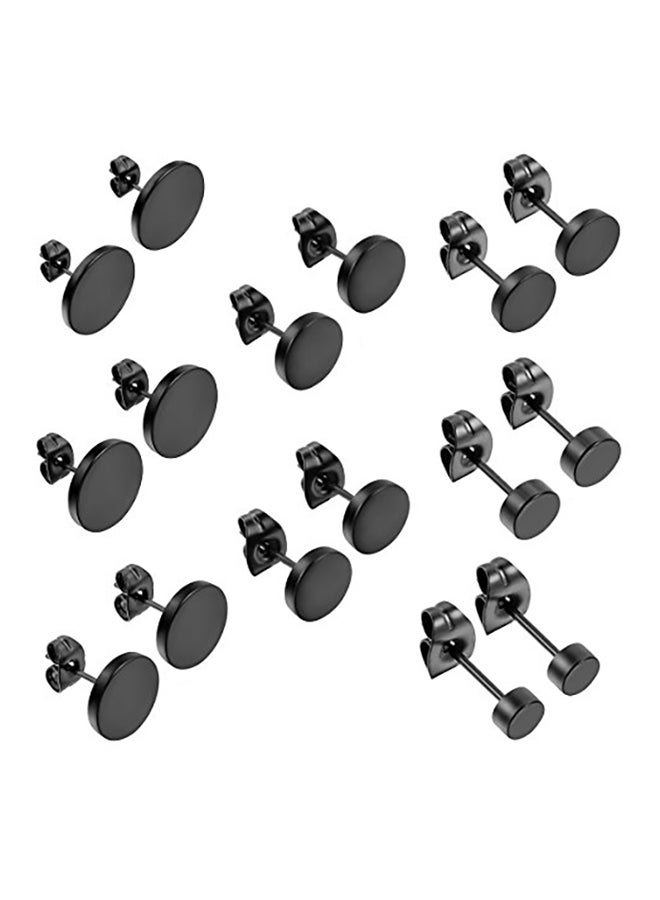 8 Pair Classic Stud Earrings