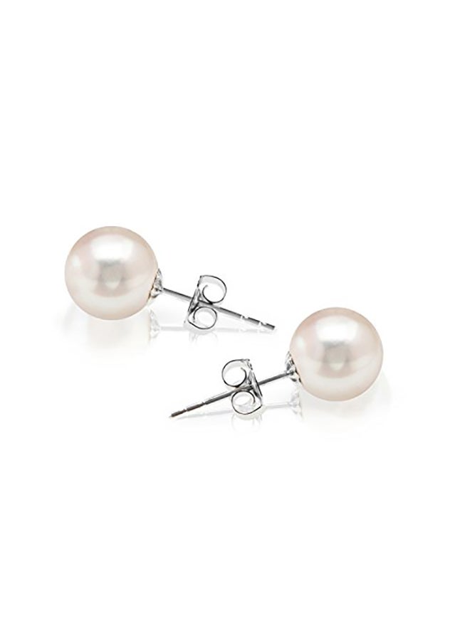 PAVOI Sterling Silver Round Freshwater Cultured Pearl Earrings - Image 2