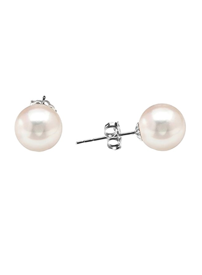 PAVOI Sterling Silver Round Freshwater Cultured Pearl Earrings - Image 1