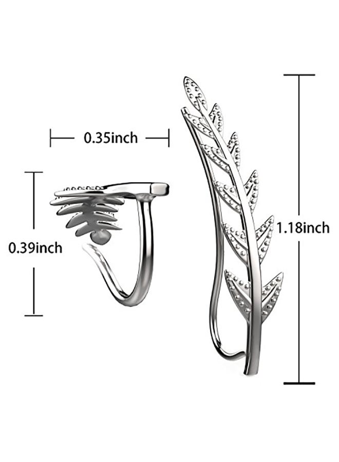 Feramox - Sterling Silver Ear Crawler Earrings - Image 1