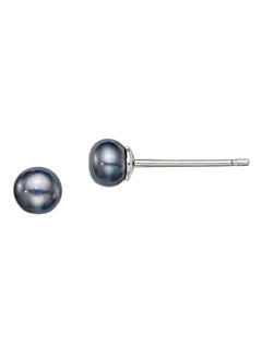 Sonia Jewels 925 Sterling Silver Freshwater Cultured Button Pearl Stud Earrings 