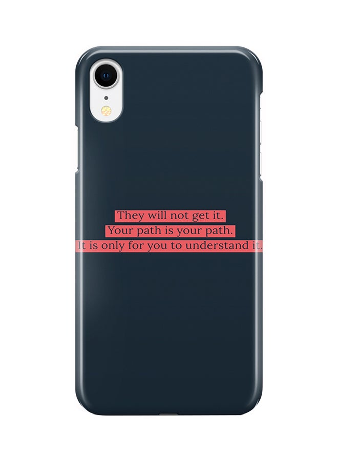 LOUD UNIVERSE - Protective Case Cover For Apple iPhone XR Motivation Go Along Blue Pink 3D Cover - Image 1