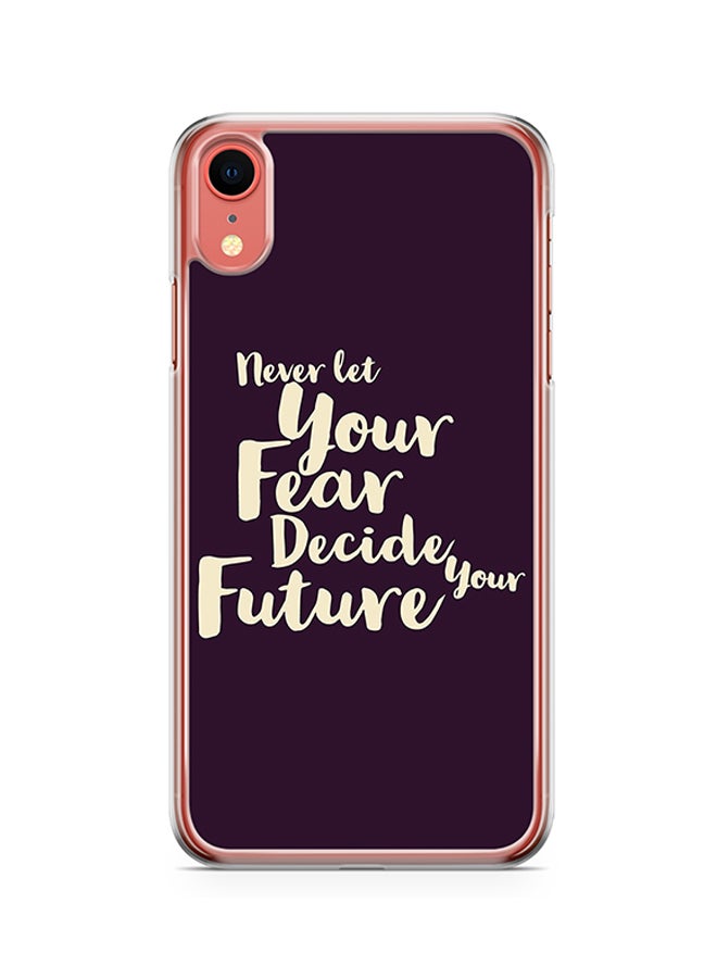 LOUD UNIVERSE - Transparent Edge Protective Case Cover For Apple iPhone XR Motivation Fear Future Love - Image 1