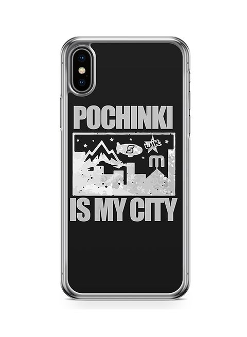 Transparent Edge Protective Case Cover For Apple iPhone XS Pubg PochinkI City