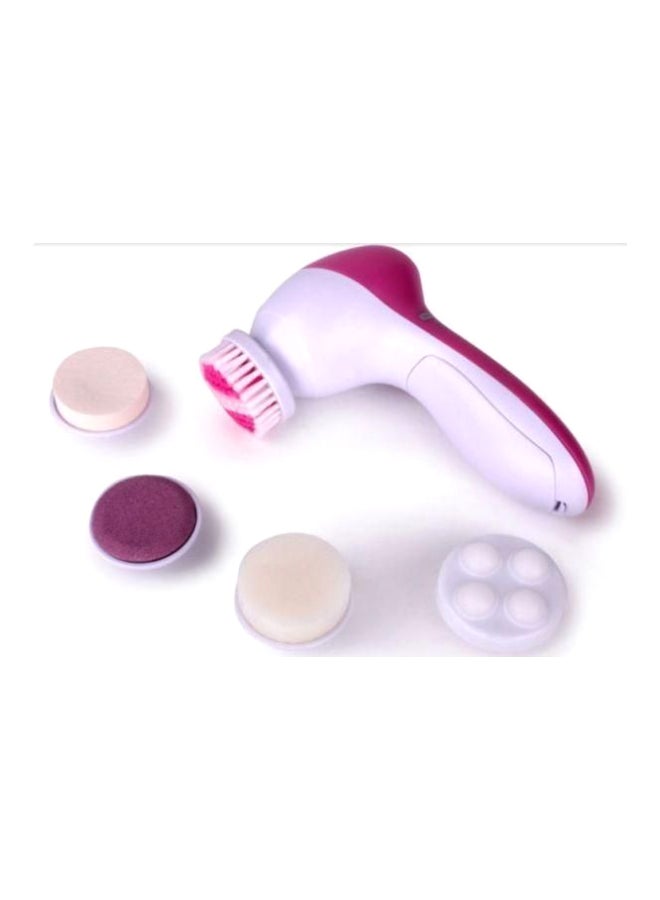 جهاز تدليك إلكتروني للوجه 5 في 1 أبيض/ وردي - Image 2