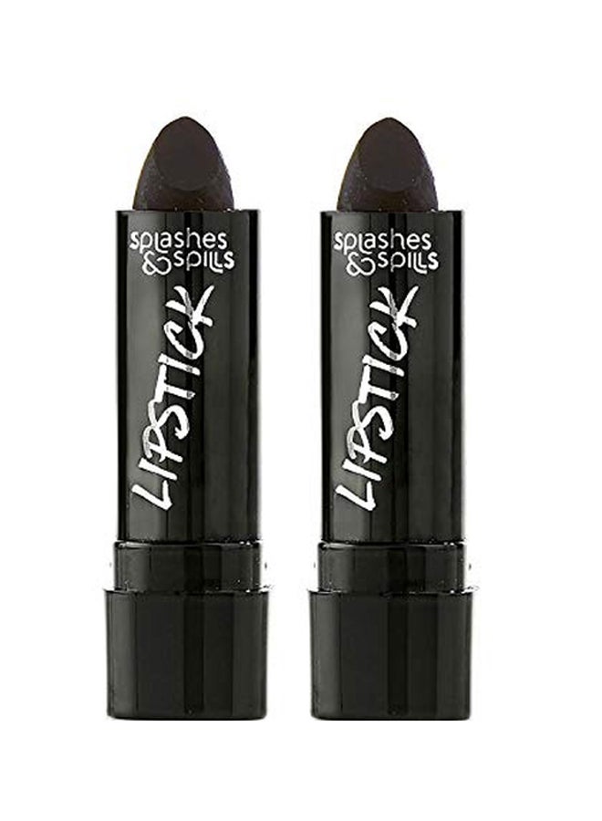 Splashes & Spills 2-Piece Matte Lipstick Black - Image 1