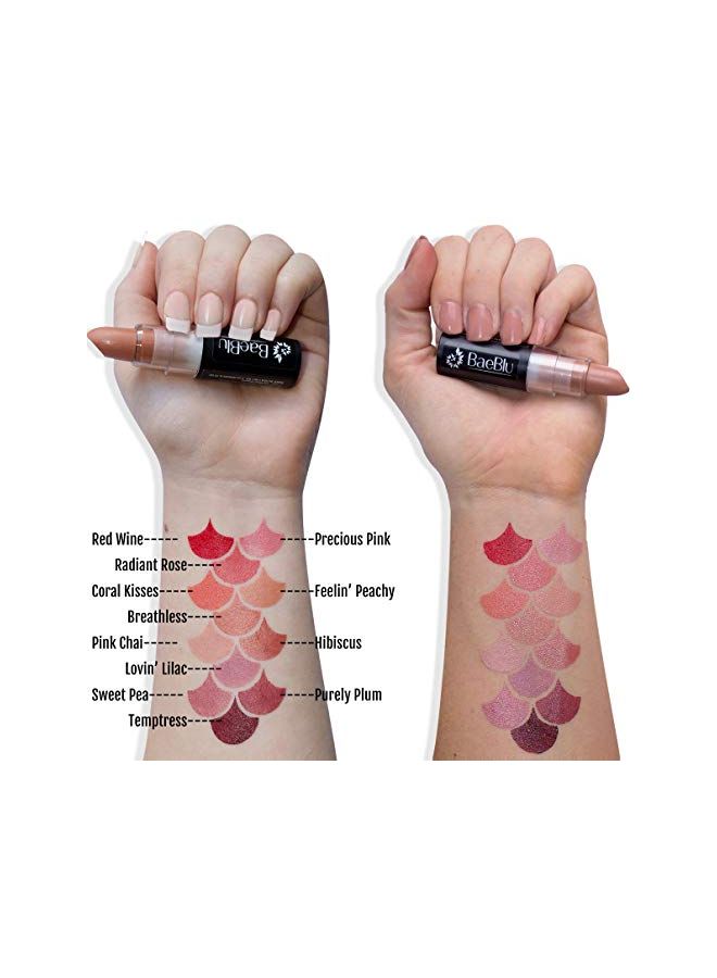 BaeBlu Organic Ultra Pigmented Lipstick Hibiscus - Image 3