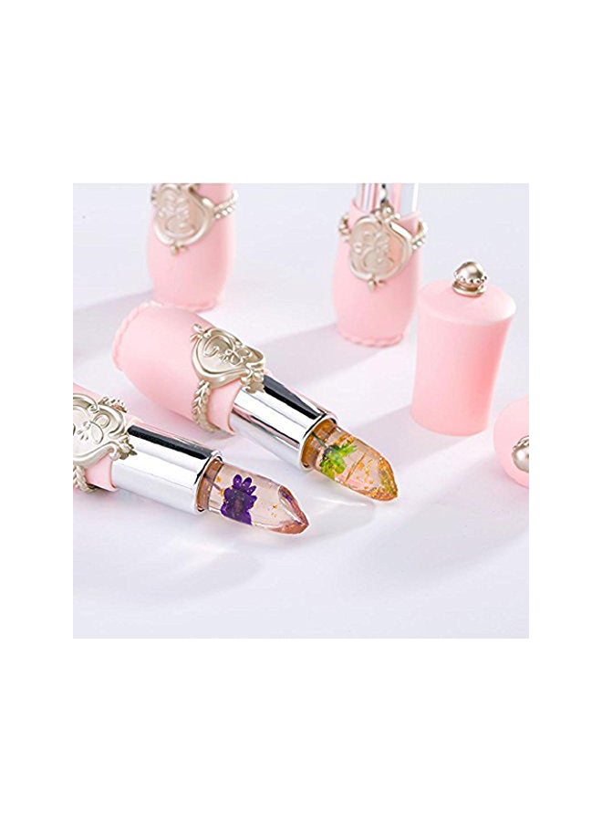 FirstFly 6-Piece Crystal Flower Jelly Lipstick Set Multicolour - Image 5