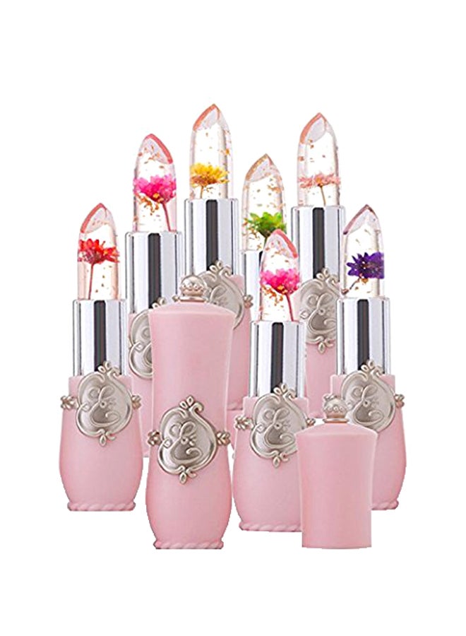FirstFly 6-Piece Crystal Flower Jelly Lipstick Set Multicolour - Image 1