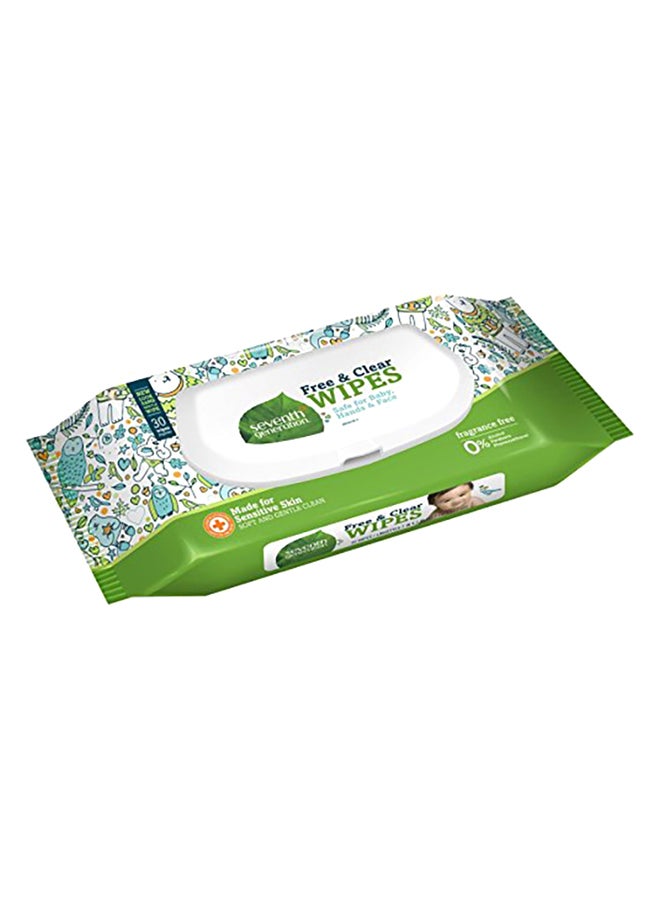 Seventh Generation Unscented Baby Wipes, 30 Count