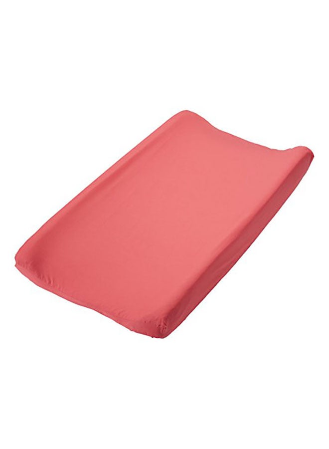 Trend Lab Cocoa Coral Plush Changing Pad Cover - Image 1