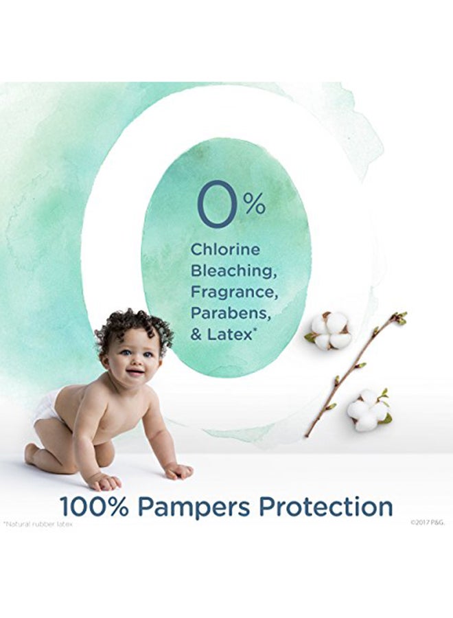 Pampers Pure Disposable Baby Diapers, Size 1, 74 Count - Image 1