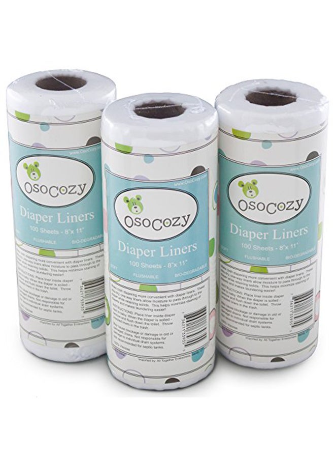 أوسوكوزي مجموعة من 3 قطع صغيرة توضع ضمن الحفاض يمكن رميها في المرحاض - Image 1