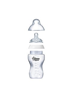 tommee tippee Nature Added Cereal Baby Bottle, 325ml - Clear/White  - Image 2