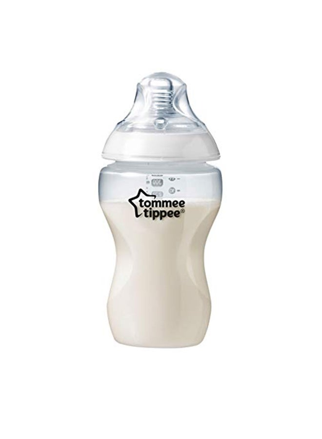 تومي تيبي زجاجة ناتشر لإطعام الحبوب للأطفال، 325 مل - لون شفاف/ أبيض - Image 1