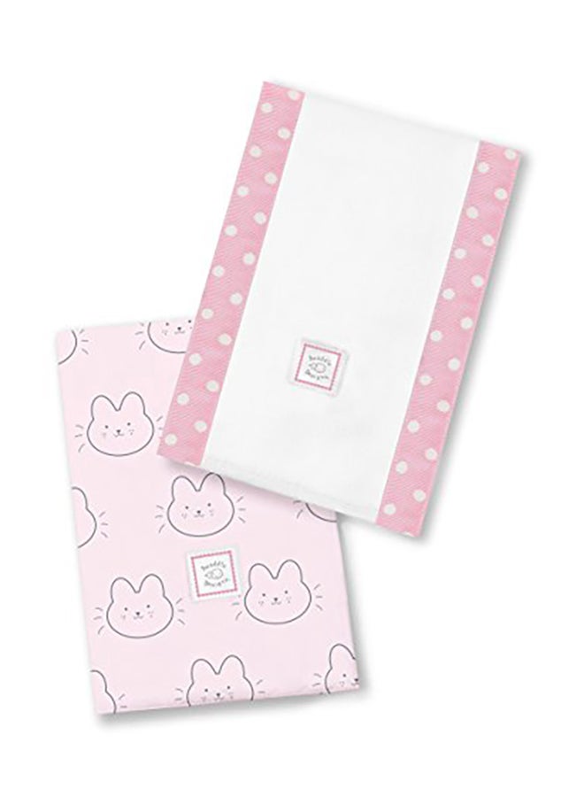 SwaddleDesigns Set Of 2 Baby Cotton Burp Cloth