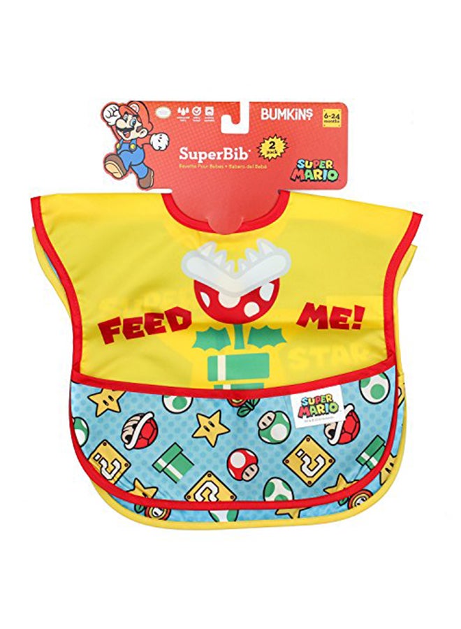 BUMKiNs Pack Of 2 Nintendo Super Mario Bib - Image 1