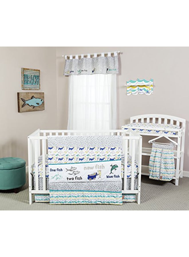 Trend Lab - Dr. Seuss New Fish Changing Pad Cover - Image 1