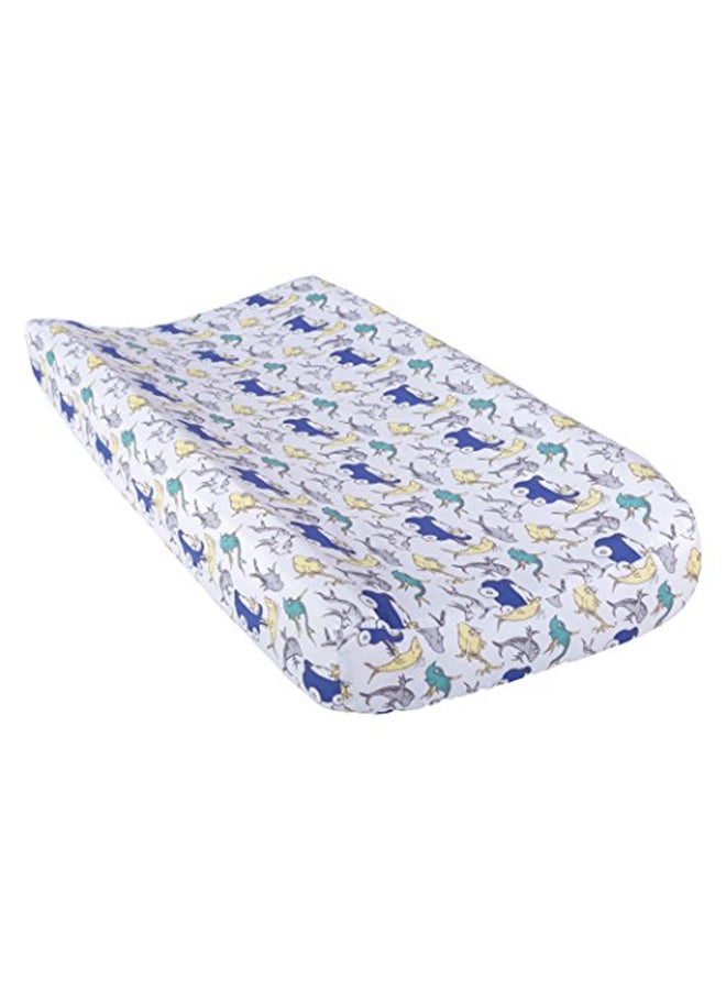 Trend Lab - Dr. Seuss New Fish Changing Pad Cover - Image 1