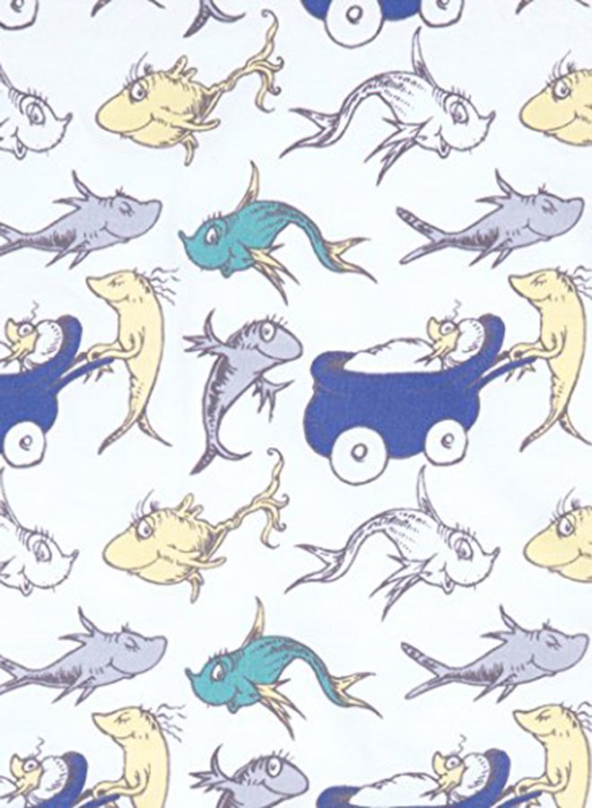 Trend Lab - Dr. Seuss New Fish Changing Pad Cover - Image 1
