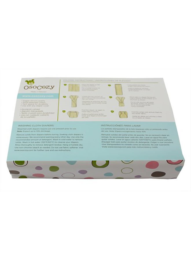 OsoCozy 6 Piece Prefold Cloth Diaper - Image 3