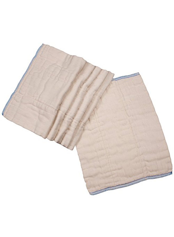 OsoCozy 6-Piece Prefolds Unbleached Cloth Diapers  - Image 1
