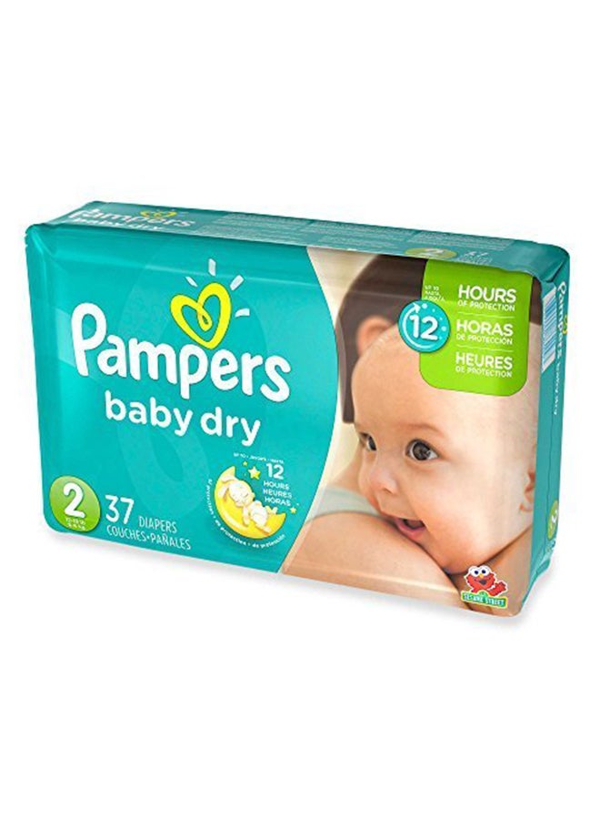 Pampers Baby Dry Diapers, Size 2, 37 Count 